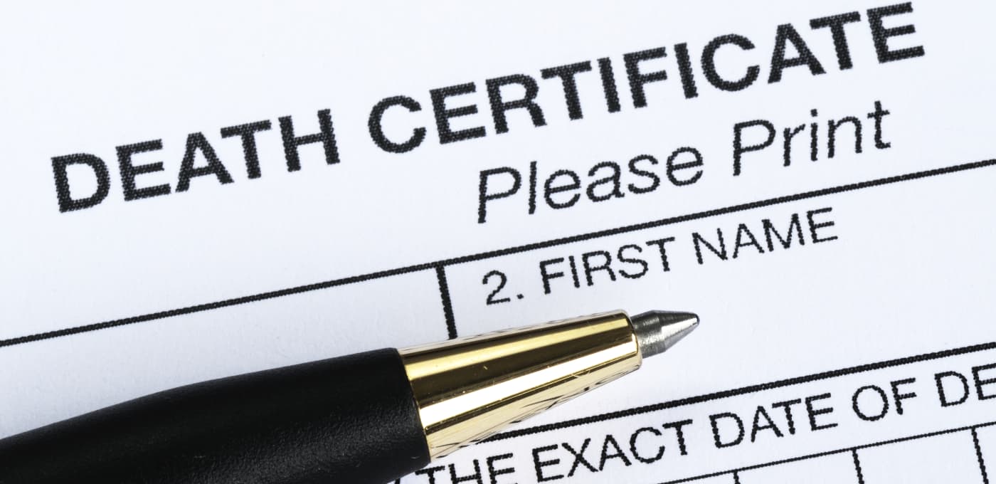 Death certificate